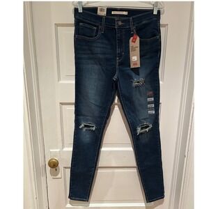 Levi's Sculpt 720 Woman's High Rise  Skinny Stretch Blue Jeans Size 10/W30 $60